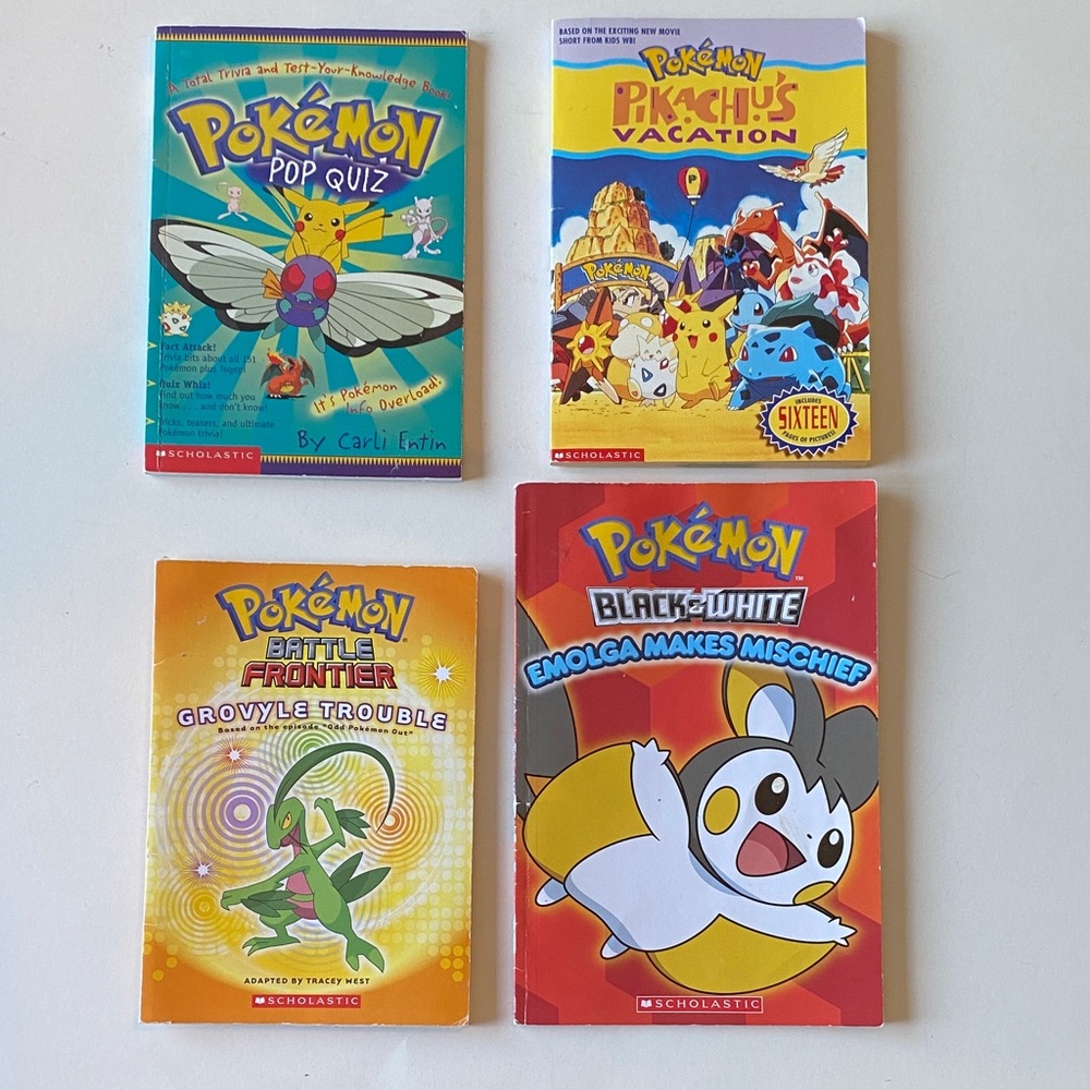 Scholastic Pokémon Various Book Set - Red, Yellow, Blue